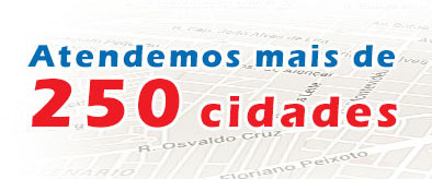 Atendemos mais de 700 cidades